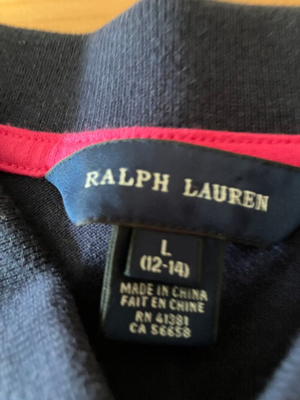 RALPH LAUREN Boy's Polo Shirt Navy Blue, Short slvs, Size L (12-14), New - Picture 3 of 8